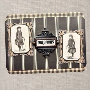 Handmade “Evil Spirits” Goth Greeting Card
